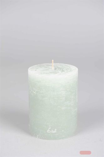 Bild von Rustic Zylinderkerze, 13cm x Ø100mm, sea foam