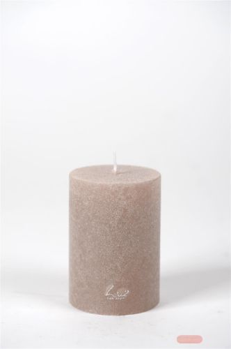 Bild von Velvet Zylinderkerze,   5cm x Ø50mm, portobello*