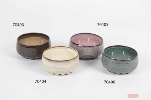 Bild von KerzenTopf, Glazura Ø16x H8cm, brown