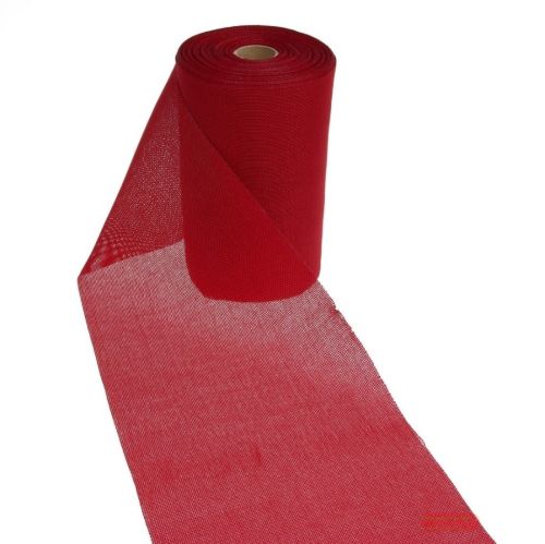 Bild von Tischläufer 25m/ 200mm, Shabby Chic, rot