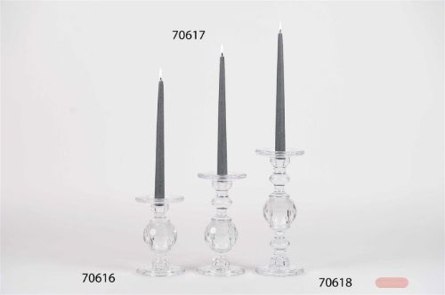 Bild von Kerzenständer, Nid d'abeille Ø11.5x H24cm, glas