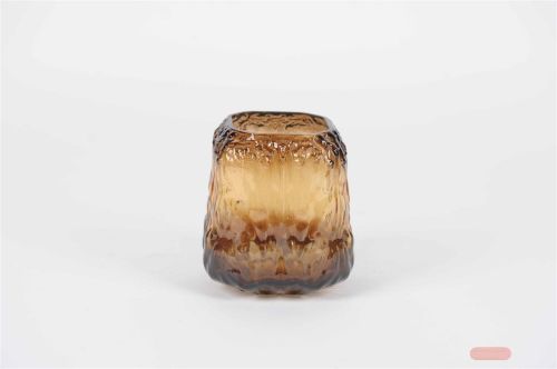 Bild von Glasvase, Ambra Ø15x H17cm, marrone*