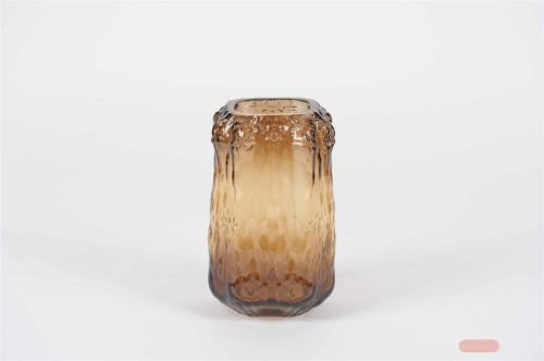 Bild von Glasvase, Ambra Ø13x H22cm, marrone*