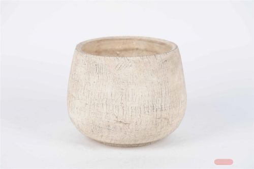 Bild von Blumentopf, Crag Ø28.5x H22.5cm, white*