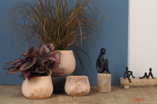 Bild von Blumentopf, Peinture Ø16x H12cm, vieilli