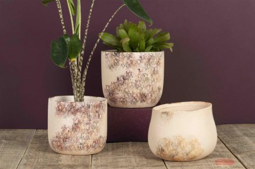 Bild von Blumentopf, Peinture Ø15.2x H14cm, vieilli