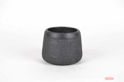 Bild von Blumentopf, Blackstone Ø21.5x H17cm, schwarz*