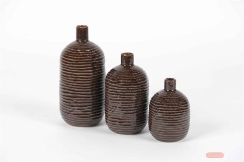 Bild von FlaschenVase, Falisty set/3, brown