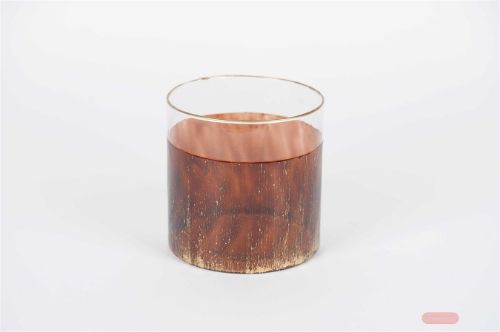 Bild von Windlicht, Peintura Ø15x H15cm, brun*