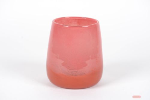 Bild von Glasvase, Base Ø18.6x H21.3cm, rouge