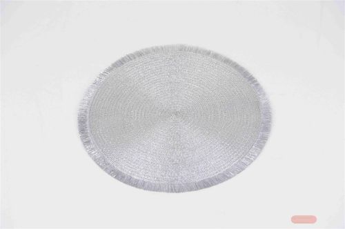 Bild von Placemat, Glitz rund 38cm, silber