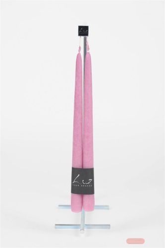 Bild von Rustic Tauchkerze, 30cm x 22mm - Paar, orchidee