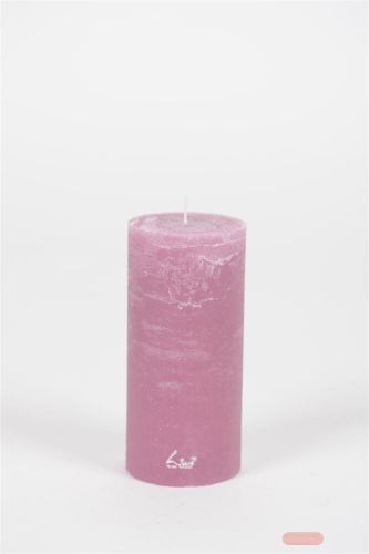 Bild von Rustic Zylinderkerze, 15cm x Ø70mm, orchidee