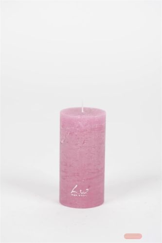 Bild von Rustic Zylinderkerze, 12cm x Ø60mm, orchidee