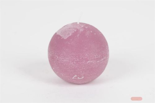 Bild von Rustic Kugelkerze, Ø100mm, orchidee