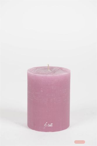 Bild von Rustic Zylinderkerze, 12cm x Ø80mm, orchidee*