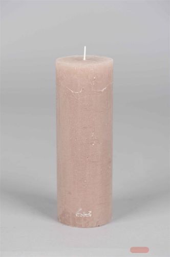 Bild von Rustic Zylinderkerze, 15cm x Ø50mm, portobello