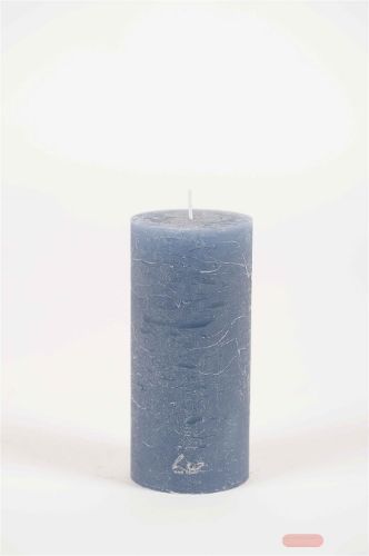 Bild von Rustic Zylinderkerze, 16cm x Ø60mm, ocean