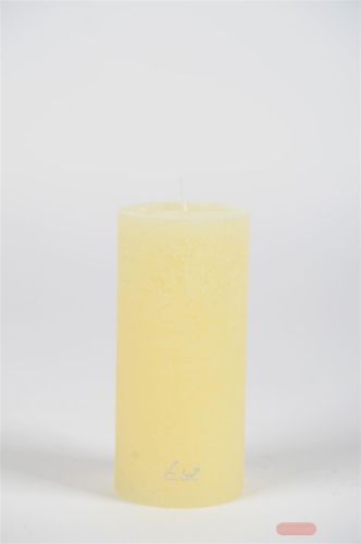 Bild von Rustic Zylinderkerze, 16cm x Ø60mm, butter