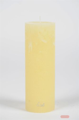 Bild von Rustic Zylinderkerze, 15cm x Ø50mm, butter