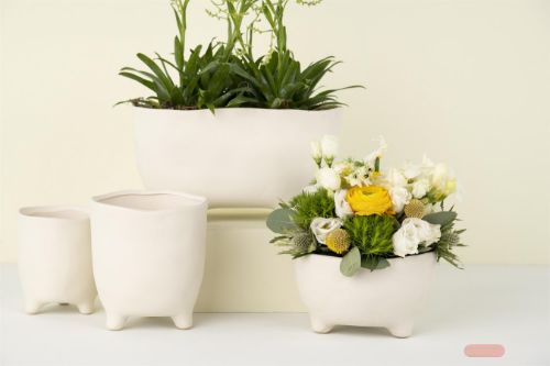 Bild von Blumentopf, Witteling Ø16.5x H9.5cm, weiss