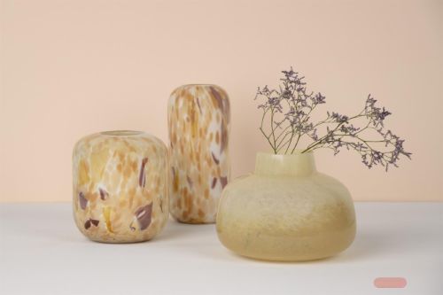 Bild von Glasvase, Latte Ø26x H28.8cm, vanilla/cream