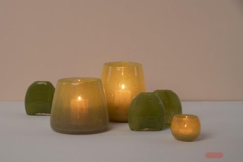 Bild von Glasvase, Golden Ø20x H17.2cm, green