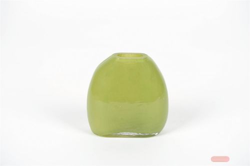 Bild von Glasvase, Cocoon Ø12.8x 7x H12.5cm, leaf green