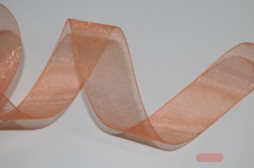 Bild von Band 25m/ 25mm, Organza, orange