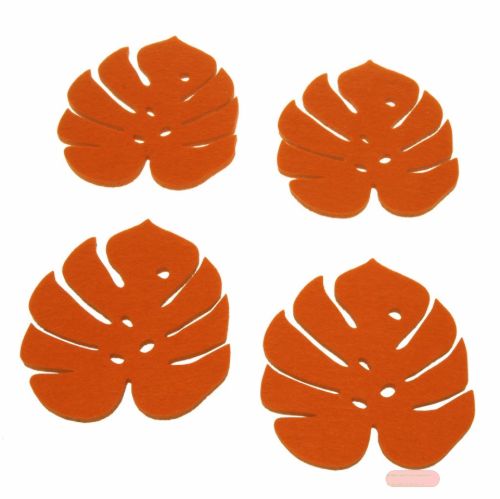 Bild von Filz, Blatt 10x 11x 5cm - VE 12, orange