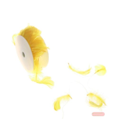 Bild von Girlande, Marabou-Federn 9m, gelb