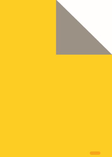 Bild von Bogen 70x 100cm, Uni Duo, jaune/grau