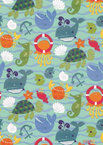 Bild von Rolle 200m x  70cm, Seaworld Tiere, bunt