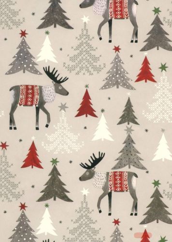 Bild von Rolle 200m x  70cm, Oestersund Wald, hellgrau-rot