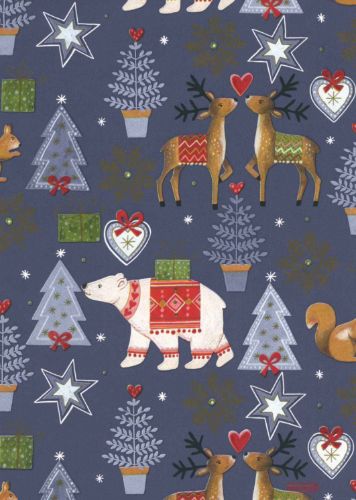 Bild von Rolle 200m x  70cm, Sjoeberg Wald, blau