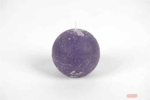 Bild von Rustic Kugelkerze, Ø 80mm, violett*