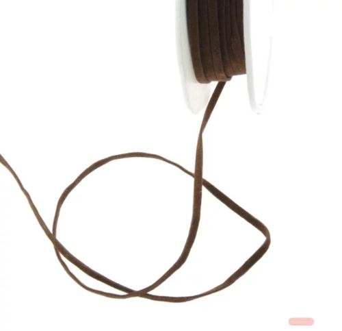 Bild von Band 25m/ 3mm, Lederkordel, braun