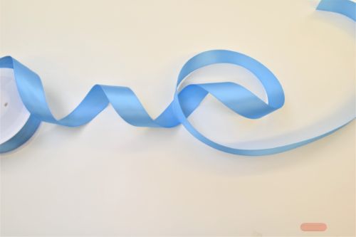 Bild von Band 50m/ 03mm, Double face Satin, hellblau