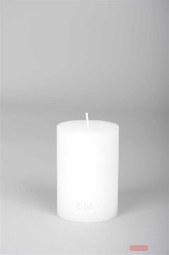 Bild von Velvet Zylinderkerze, 10cm x Ø70mm, weiss