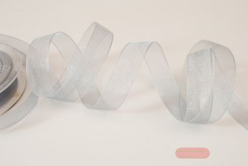 Bild von Band 50m/ 15mm, Organza, grau