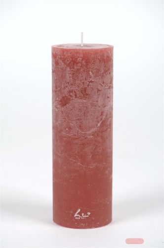 Bild von Rustic Zylinderkerze, 15cm x Ø50mm, braun