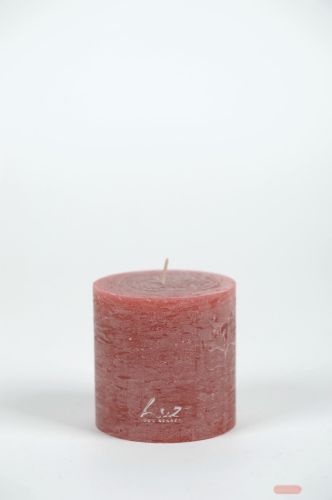 Bild von Rustic Zylinderkerze,   9cm x Ø90mm, braun