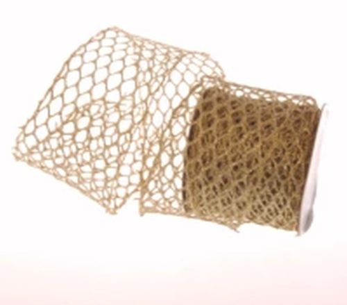 Bild von Band 10m/ 63mm, Mesch mit Glitter, gold