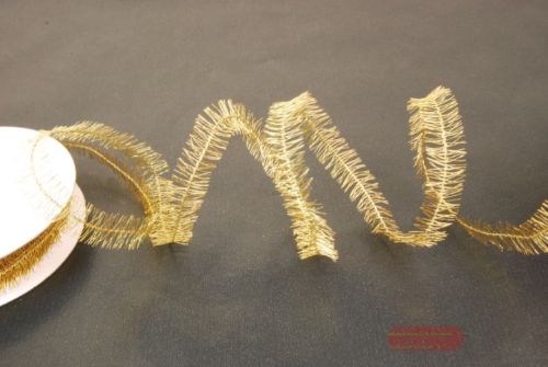 Bild von Band 15m/ 10mm, Fringe wire thread, gold