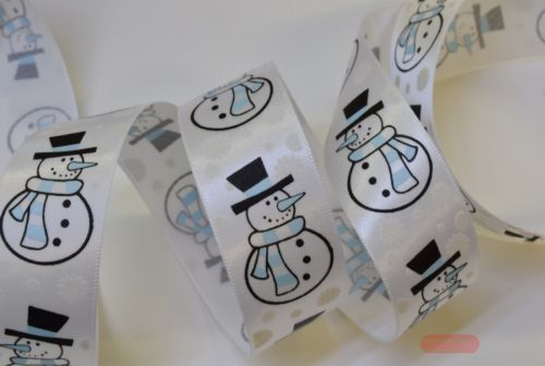 Bild von Band 20m/ 25mm, Schneemann, blau
