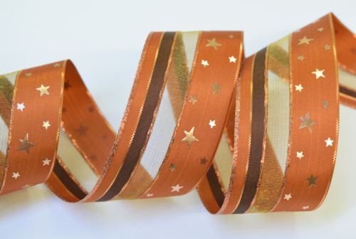 Bild von Band 25m/ 40mm, Org. mit Sternen assy,