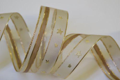 Bild von Band 25m/ 40mm, Org. mit Sternen assy,