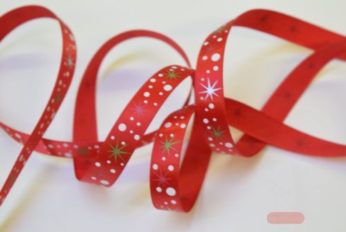 Bild von Band 25m/ 10mm, Sterne, rot