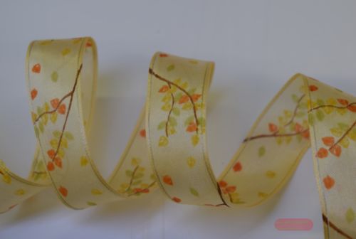 Bild von Band 25m/ 25mm, Ast auf Sheer, creme