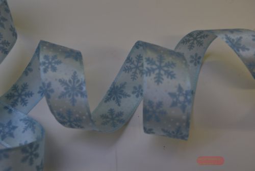 Bild von Band 25m/ 25mm, Schneesterne, hellblau